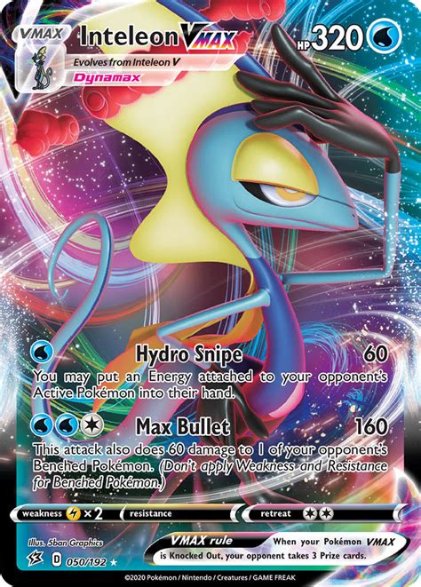 The only card in the top ten to not be an alternate art or secret rare is also the face of the entire expansion. . How much is a inteleon vmax worth